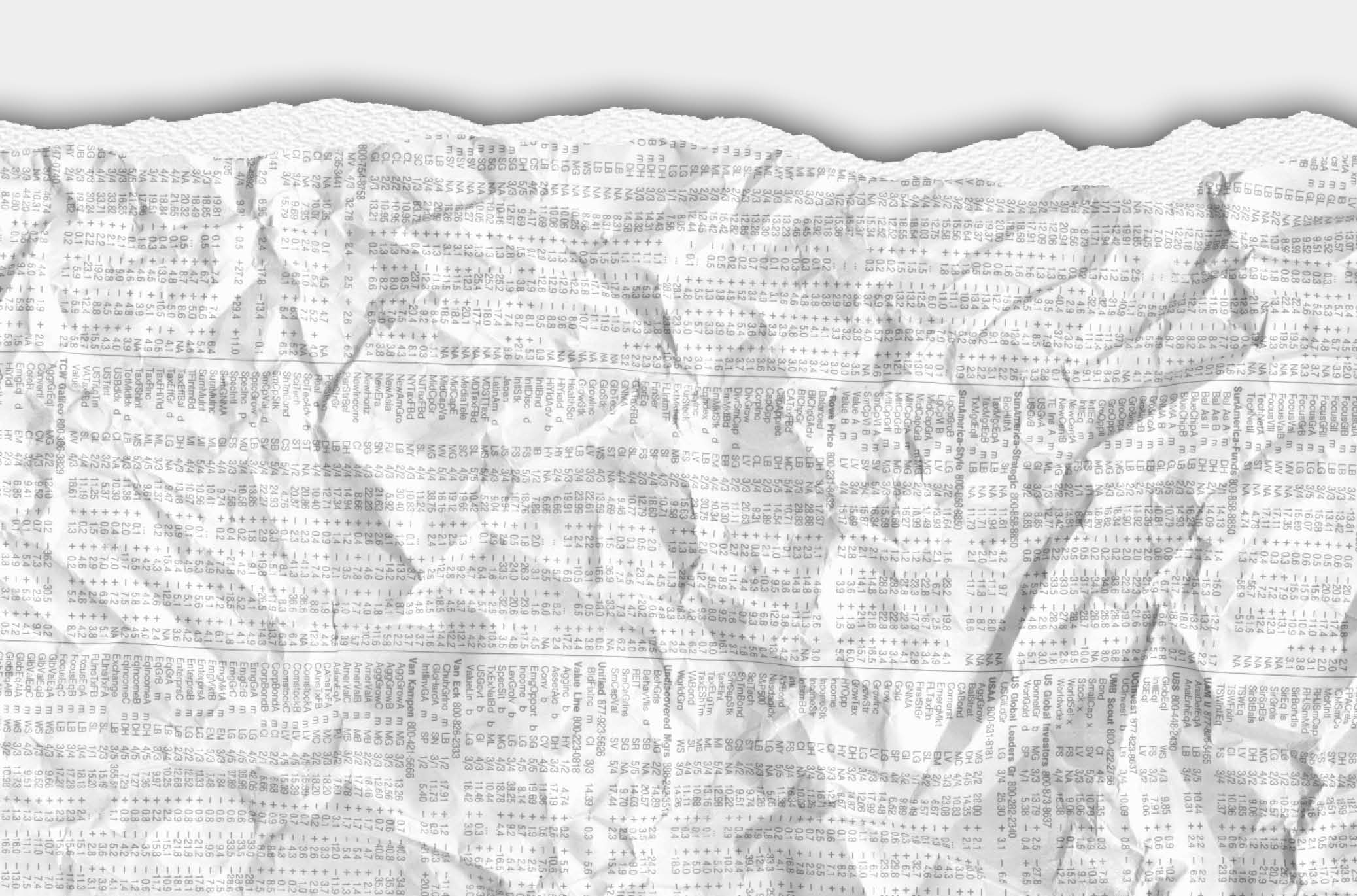 Crumpled white paper on a plain white background, representing Quality Schnallity Inc.